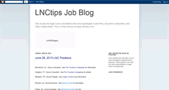 Desktop Screenshot of blog.lnctips.com
